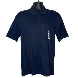 NWT Knightsbridge Classic Polo Shirt (Size:S, Color:Navy Blue)